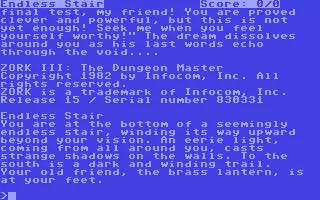 jeu Zork III - The Dungeon Master