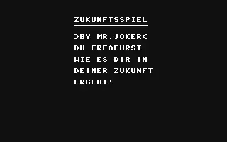 jeu Zukunftsspiel