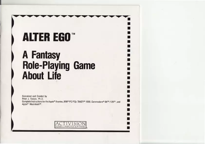 manual for Alter Ego - Male Version