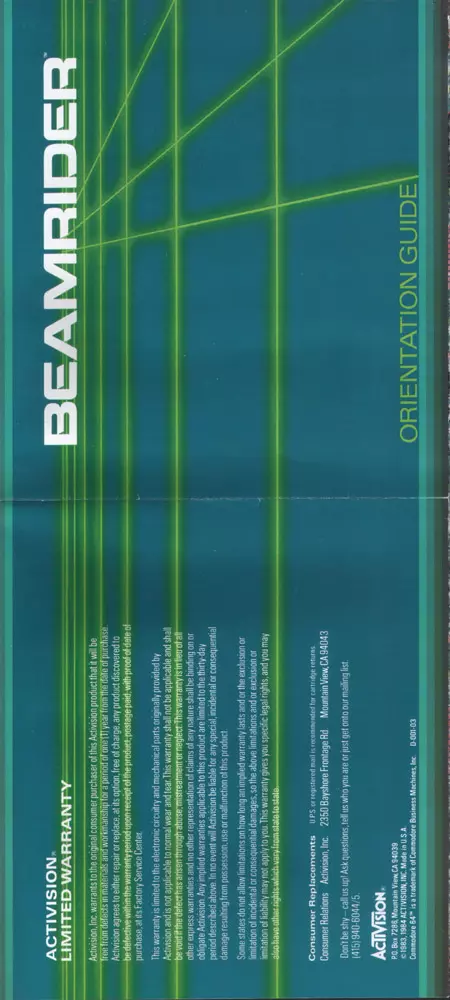 manual for Beamrider