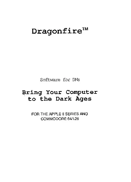 manual for Dragonfire