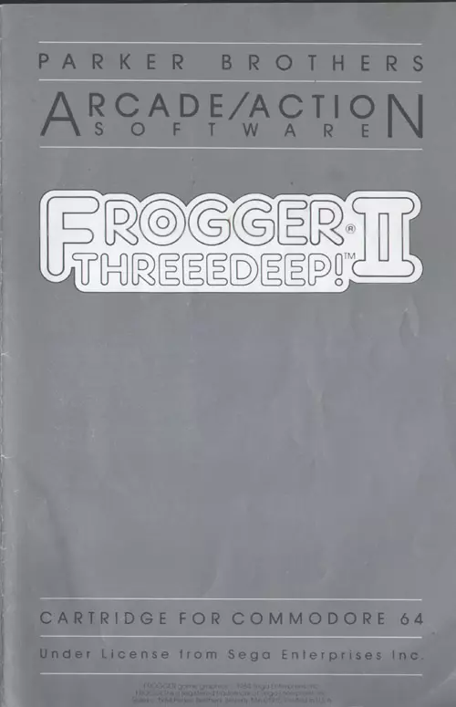 manual for Frogger II - Three Deep