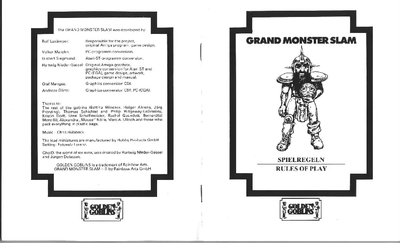 manual for Grand Monster Slam