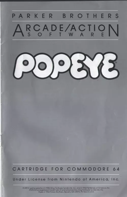 manual for Popeye