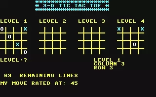 Image n° 9 - screenshots  : 3-D Tic Tac Toe