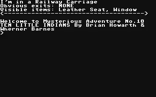 Image n° 1 - screenshots : Adventure 10 - Ten Little Indians Image n° 1 - screenshots : Adventure 10 - Ten Little Indians