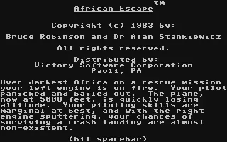 Image n° 2 - screenshots  : African Escape