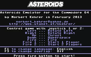 Image n° 6 - screenshots : Asteroids Image n° 6 - screenshots : Asteroids