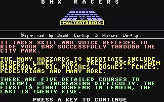 Image n° 9 - screenshots : BMX Racer Image n° 9 - screenshots : BMX Racer