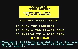 Image n° 2 - screenshots  : Computer Quarterback