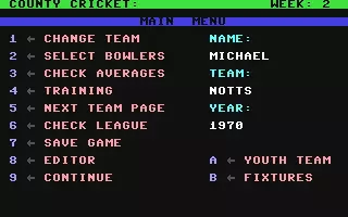 Image n° 1 - screenshots  : County Cricket