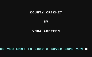 Image n° 2 - screenshots  : County Cricket