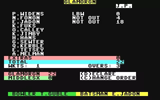 Image n° 5 - screenshots  : Cricket Captain