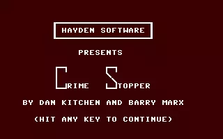 Image n° 3 - screenshots : Crime Stopper Image n° 3 - screenshots : Crime Stopper
