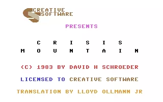 Image n° 2 - screenshots : Crisis Mountain Image n° 2 - screenshots : Crisis Mountain