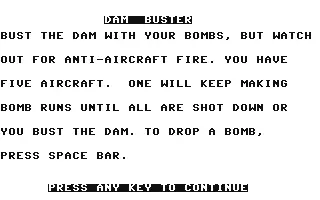 Image n° 6 - screenshots : Dam Buster Image n° 6 - screenshots : Dam Buster