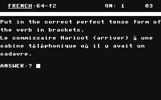 Image n° 1 - screenshots  : GCE'O'Level - French