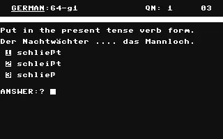Image n° 1 - screenshots  : GCE'O'Level - German