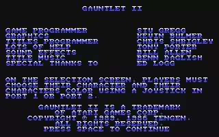 Image n° 4 - screenshots  : Gauntlet II
