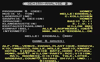 Image n° 5 - screenshots : Gehirn-Analyse Image n° 5 - screenshots : Gehirn-Analyse