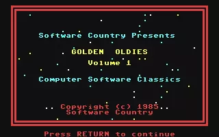 Image n° 9 - screenshots : Golden Oldies - Volume 1 Image n° 9 - screenshots : Golden Oldies - Volume 1