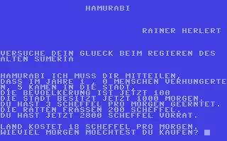 Image n° 1 - screenshots  : Hamurabi