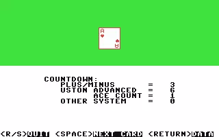 Image n° 1 - screenshots : Ken Uston's Professional Blackjack Image n° 1 - screenshots : Ken Uston's Professional Blackjack