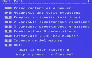 Image n° 1 - screenshots  : Math Pack