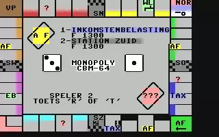 Image n° 1 - screenshots  : Monopoly CBM-64