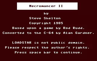 Image n° 2 - screenshots : Necromancer II Image n° 2 - screenshots : Necromancer II