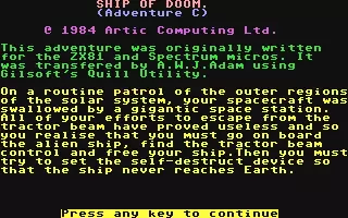 Image n° 4 - screenshots : Ship of Doom Image n° 4 - screenshots : Ship of Doom