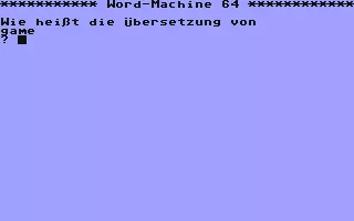 Image n° 1 - screenshots : Word-Machine 64 Image n° 1 - screenshots : Word-Machine 64