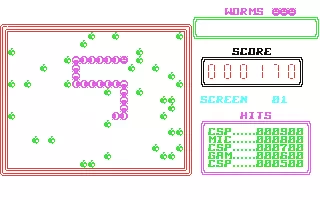 Image n° 1 - screenshots : Worm 64 Image n° 1 - screenshots : Worm 64