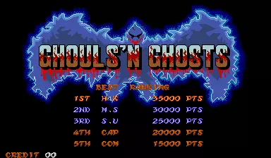 Image n° 6 - scores : Ghouls'n Ghosts (World)