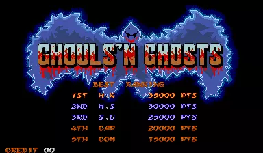 Image n° 2 - scores : Ghouls'n Ghosts (USA)