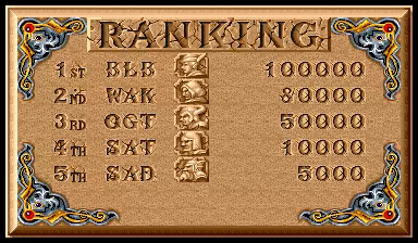 Image n° 2 - scores : The King of Dragons (Japan 910805, B-Board 90629B-3)