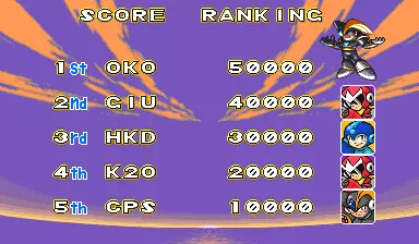 Image n° 5 - scores : Mega Man: The Power Battle (CPS1, USA 951006)