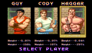 Image n° 6 - select : Final Fight (World, set 1)