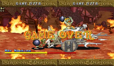 Image n° 1 - gameover : Dungeons & Dragons: Shadow over Mystara (USA 960619 Phoenix Edition) (bootleg)