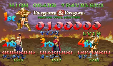 Image n° 1 - scores : Dungeons & Dragons: Shadow over Mystara (Japan 960206)