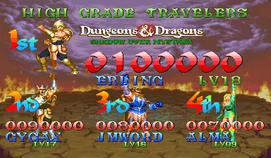 Image n° 1 - scores : Dungeons & Dragons: Shadow over Mystara (USA 960619)