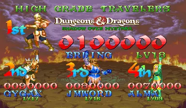 Image n° 1 - scores : Dungeons & Dragons: Shadow over Mystara (USA 960209)