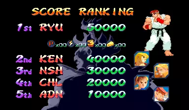 Image n° 3 - scores : Street Fighter Alpha 2 (USA 960430)