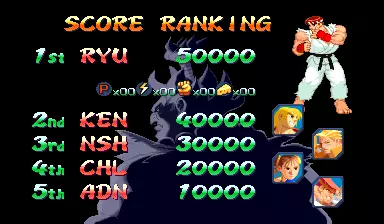 Image n° 1 - scores : Street Fighter Zero 2 Alpha (Japan 960805)