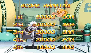 Image n° 2 - scores : X-Men Vs. Street Fighter (Asia 960910)