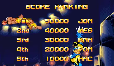 Image n° 1 - scores : X-Men Vs. Street Fighter (Japan 960909)