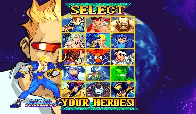 Image n° 5 - select : Marvel Vs. Capcom: Clash of Super Heroes (Euro 980123)