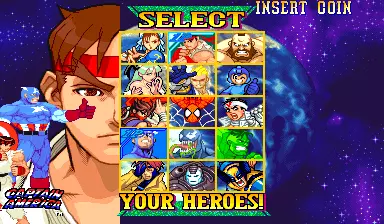 Image n° 2 - select : Marvel Vs. Capcom: Clash of Super Heroes (Hispanic 980123)