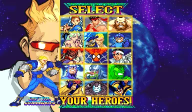 Image n° 1 - select : Marvel Vs. Capcom: Clash of Super Heroes (Euro 980112)