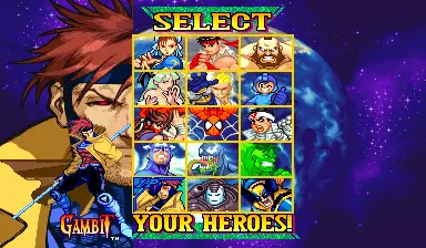 Image n° 2 - select : Marvel Vs. Capcom: Clash of Super Heroes (USA 980123)